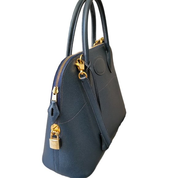 Hermes Bolide 31 2-Way Bag Navy - Picture 4 of 11